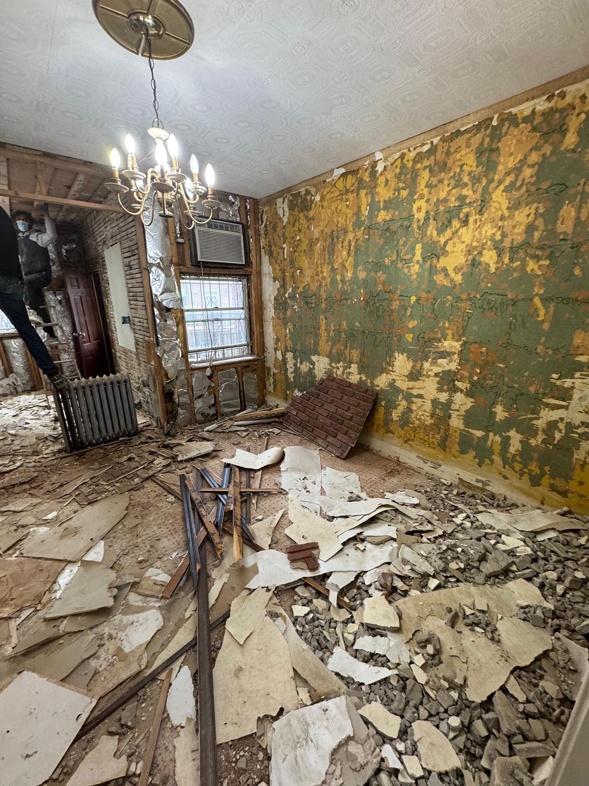 During painting