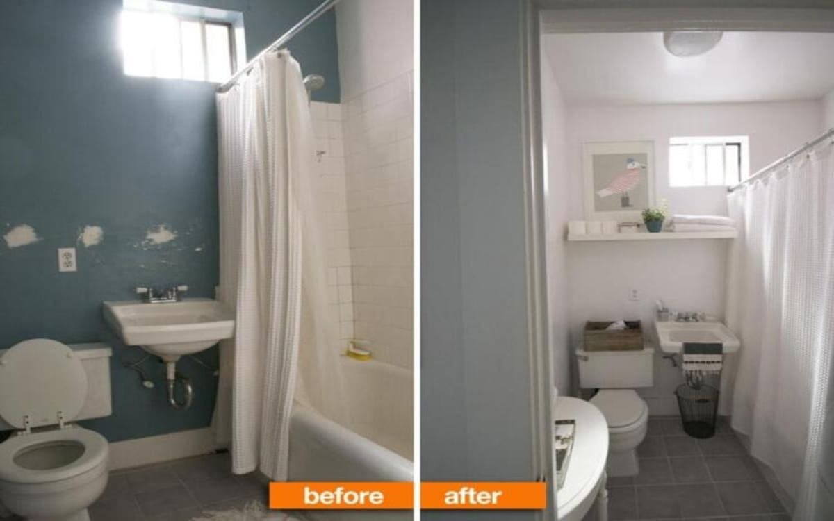 bathroom-renovation-white-painting-tiles-shelves